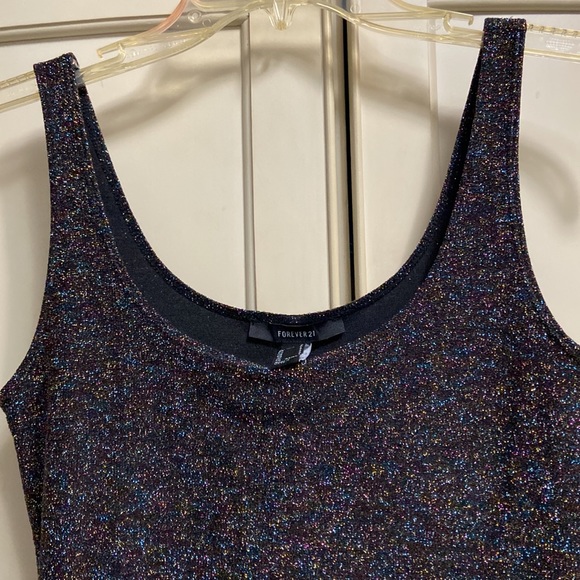 Forever 21 multi colored glitter midi dress - Picture 5 of 7